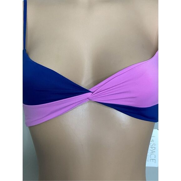 New. L*SPACE iris blue and pink bikini top. Small. Retails $110 - Picture 9 of 16